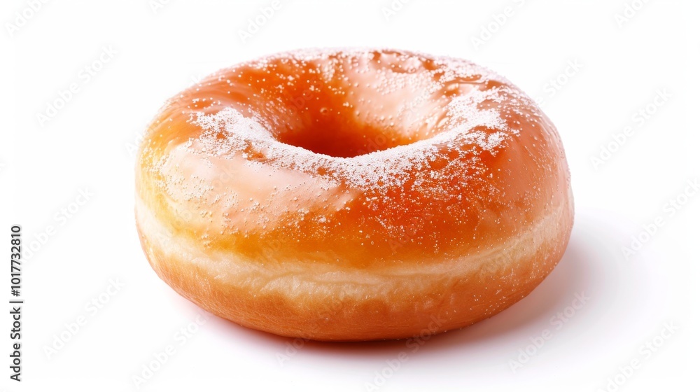 Classic glazed donut on a white background Classic glazed donut on a white background