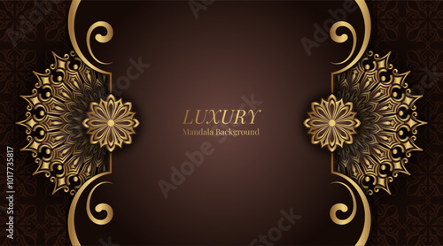 Luxury background with ornamental mandala