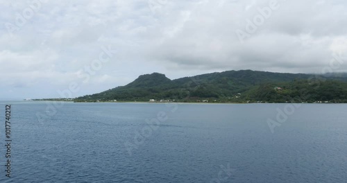 Raiatea, second largest island of the Society Islands, after Tahiti, in French Polynesia. photo