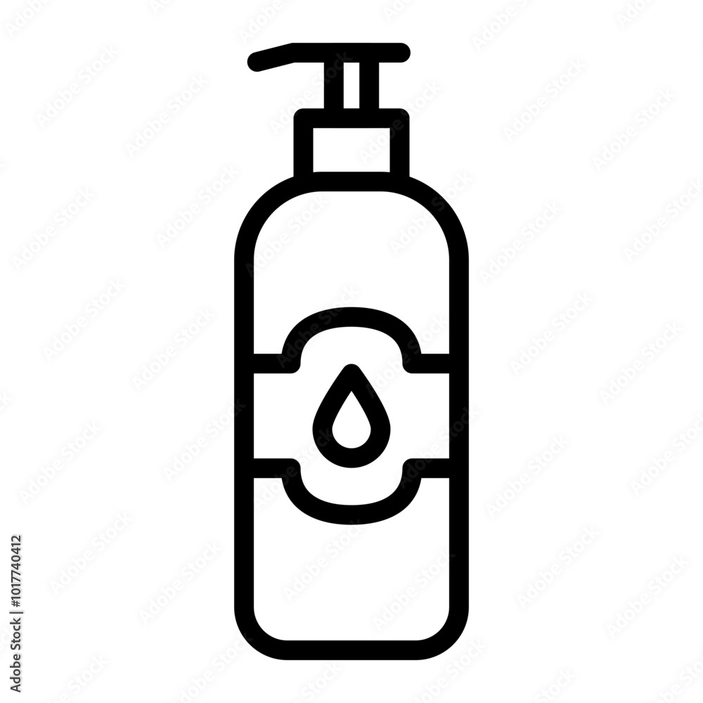 Body Lotion Vector Line Icon Design Body Lotion Vector Line Icon Design