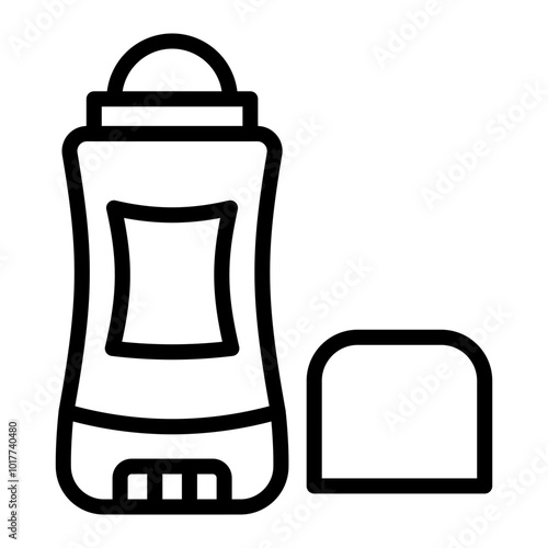 Deodorant Vector Line Icon Design