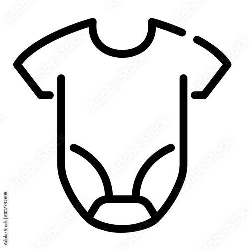 baby clothes Line Icon