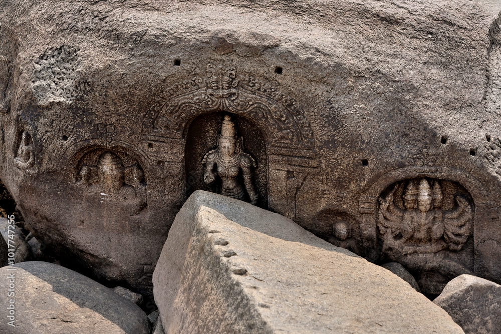 Divine Figures in the Heart of Hampi