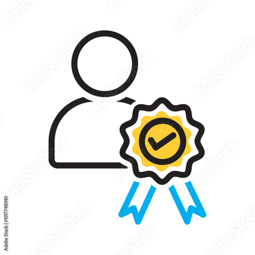 Vector multicolor icon for Best