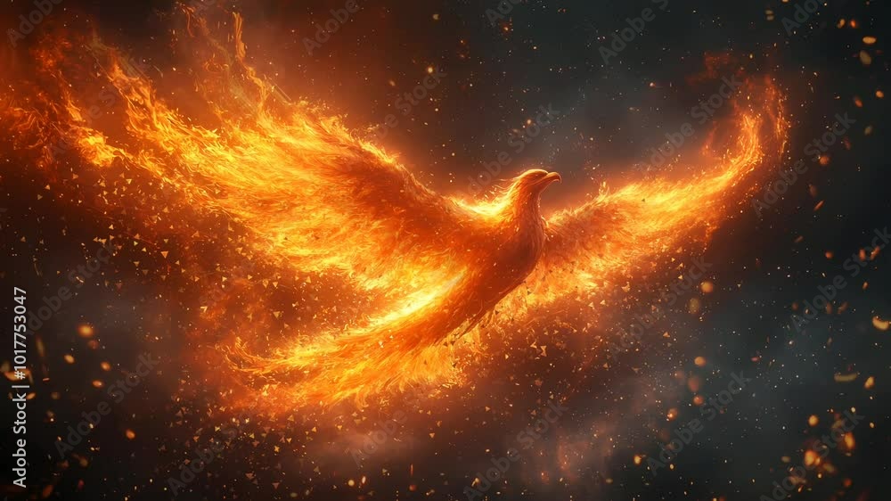 amazing phoenix on fire video animation amazing phoenix on fire video animation