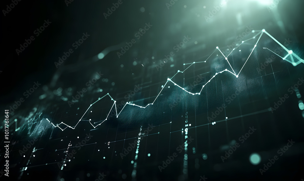 Futuristic Stock Market Chart with Glowing Data or Dynamic Financial Timeline for graphic background Futuristic Stock Market Chart with Glowing Data or Dynamic Financial Timeline for graphic background