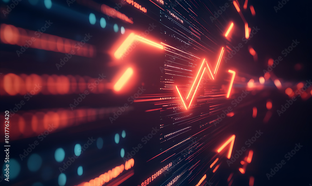 Futuristic Stock Market Chart with Glowing Data or Dynamic Financial Timeline for graphic background Futuristic Stock Market Chart with Glowing Data or Dynamic Financial Timeline for graphic background