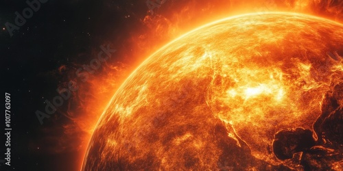 Blazing Solar Flares Threatening Earth's Atmosphere