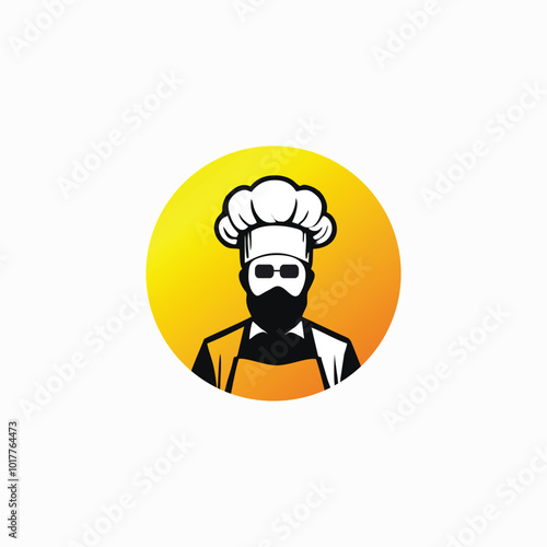 chef logo design vector template illustration