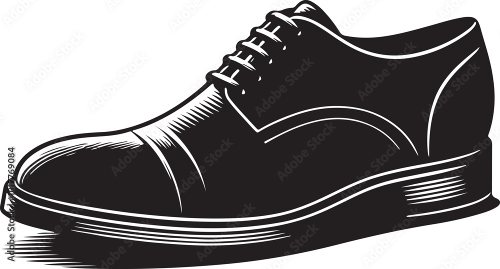 Mens shoe silhouette vector illustration. Beautiful designer shoe vector. Mens shoe silhouette vector illustration. Beautiful designer shoe vector.