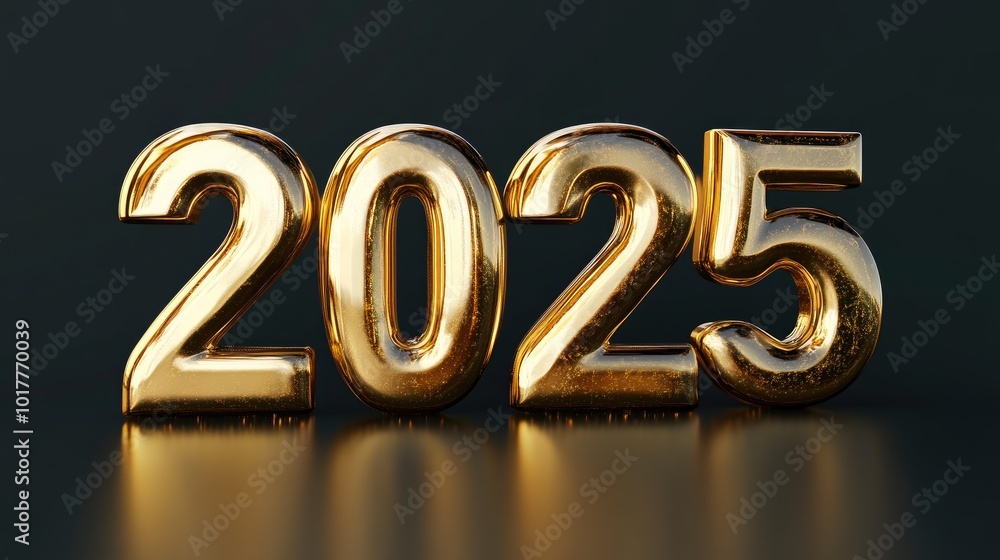 Modern 2025 in Golden Metallic Finish Modern 2025 in Golden Metallic Finish