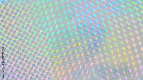 Holographic rainbow foil iridescent texture abstract hologram background