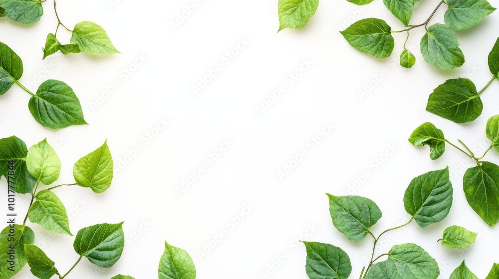 A leafy green background with a white background A leafy green background with a white background