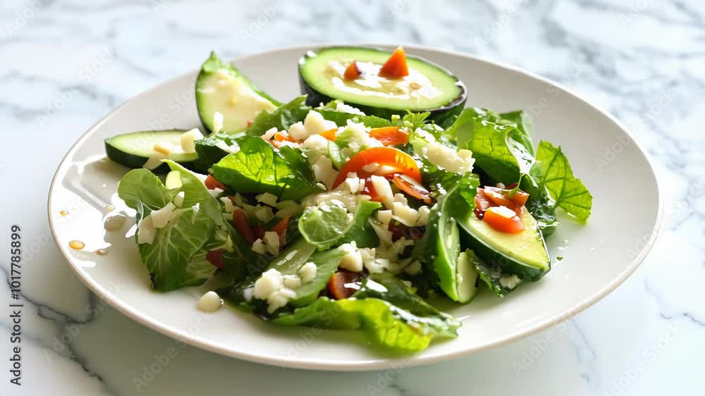 vegetable salad with cheese and olives vegetable salad with cheese and olives