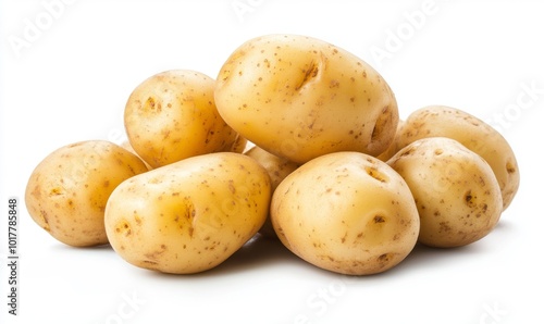 Minimalist flat illustration of potatoes