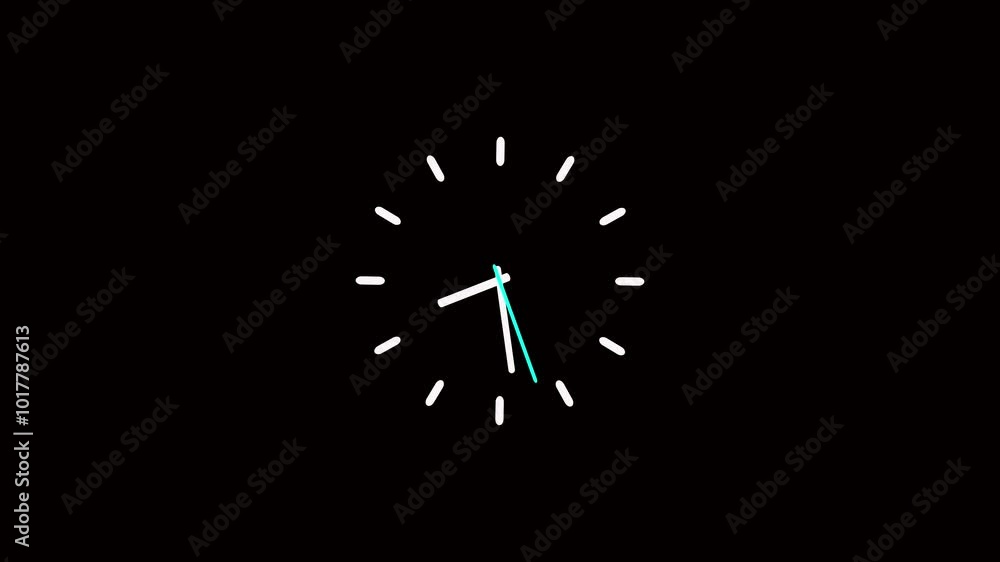Animated time and clock linear icons. Wait-animations for website. Abstract new analog clock icon animation. Animated time and clock linear icons. Wait-animations for website. Abstract new analog clock icon animation.