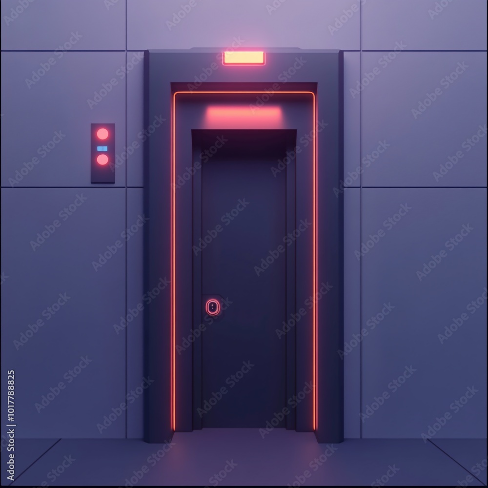 3D Shaft Elevator Icon: Mining Transport System Illustration Logo 3D Shaft Elevator Icon: Mining Transport System Illustration Logo