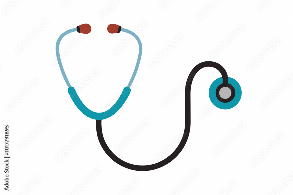Stethoscope silhouette vector illustration Stethoscope silhouette vector illustration