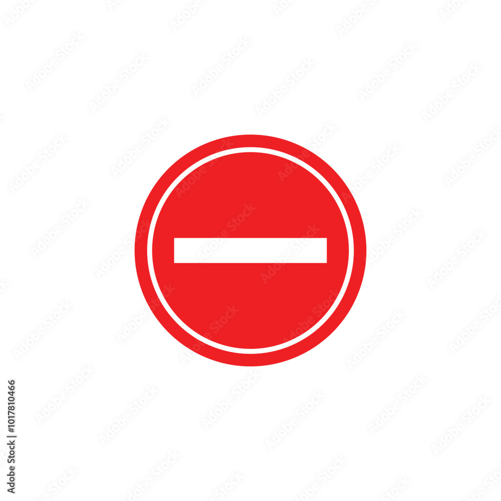 DO NOT ENTER sign in red circle. Vector. DO NOT ENTER sign in red circle. Vector.