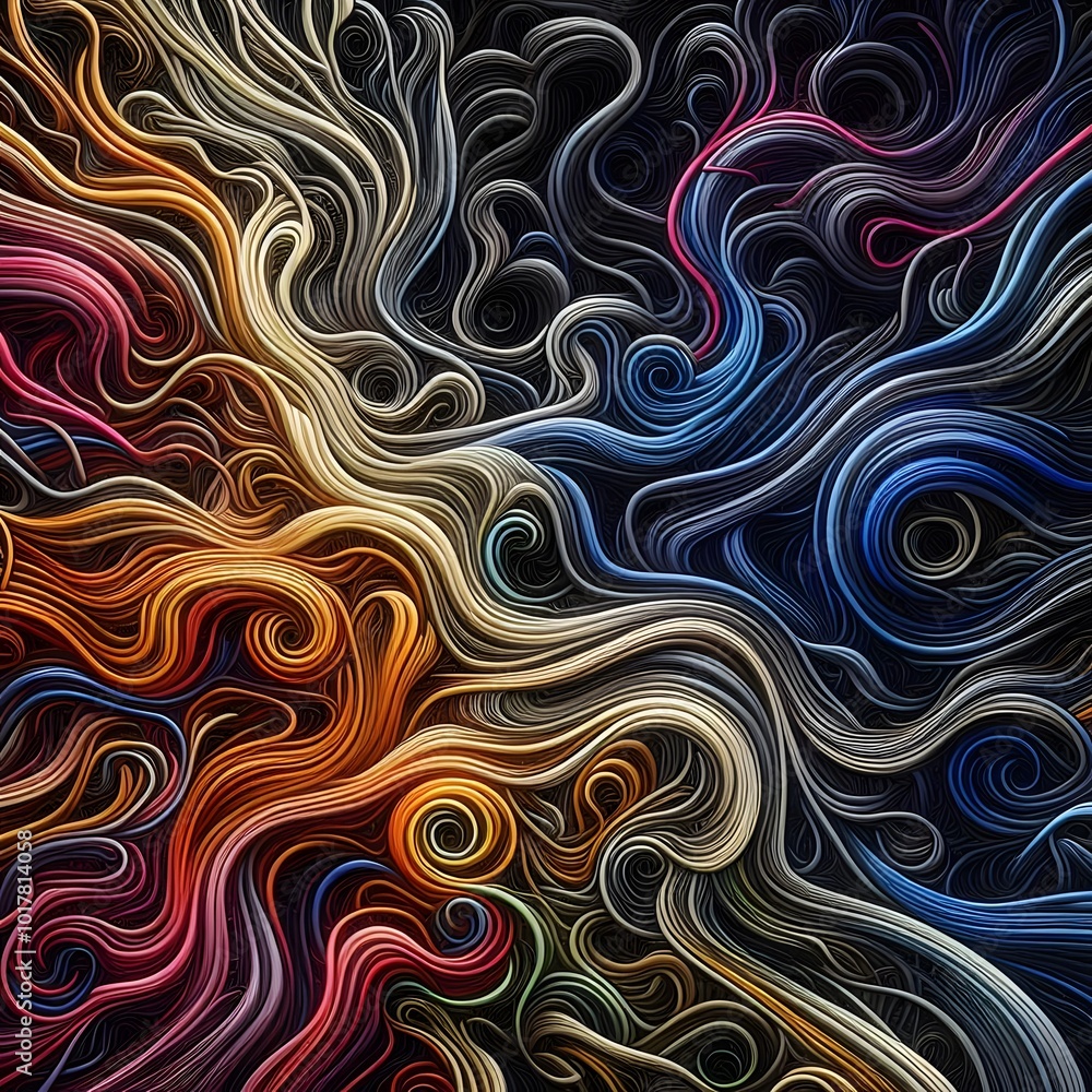 Obraz premium Chaos to Clarity: The Journey of Thought