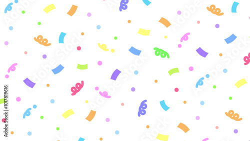 カラフル！ハッピーパーティーパターン⭐︎PNG