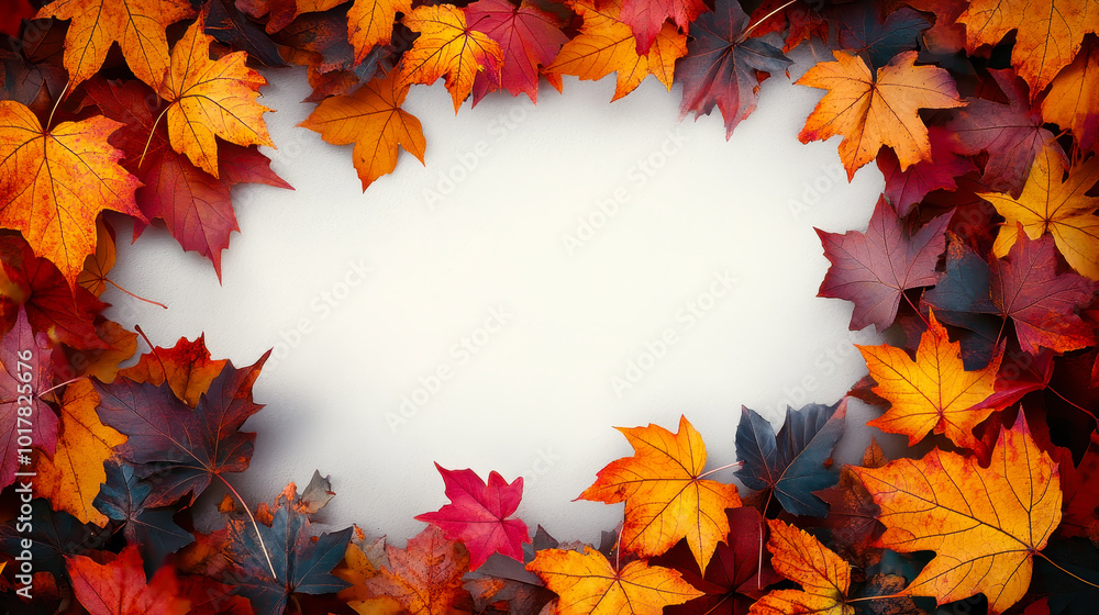 Autumn Leaves Frame with Wind-Swirled Fall Colors and Copy Space, Seasonal Nature Background for Creative Designs, Vibrant Orange, Red, and Yellow Leaves in Motion Autumn Leaves Frame with Wind-Swirled Fall Colors and Copy Space, Seasonal Nature Background for Creative Designs, Vibrant Orange, Red, and Yellow Leaves in Motion