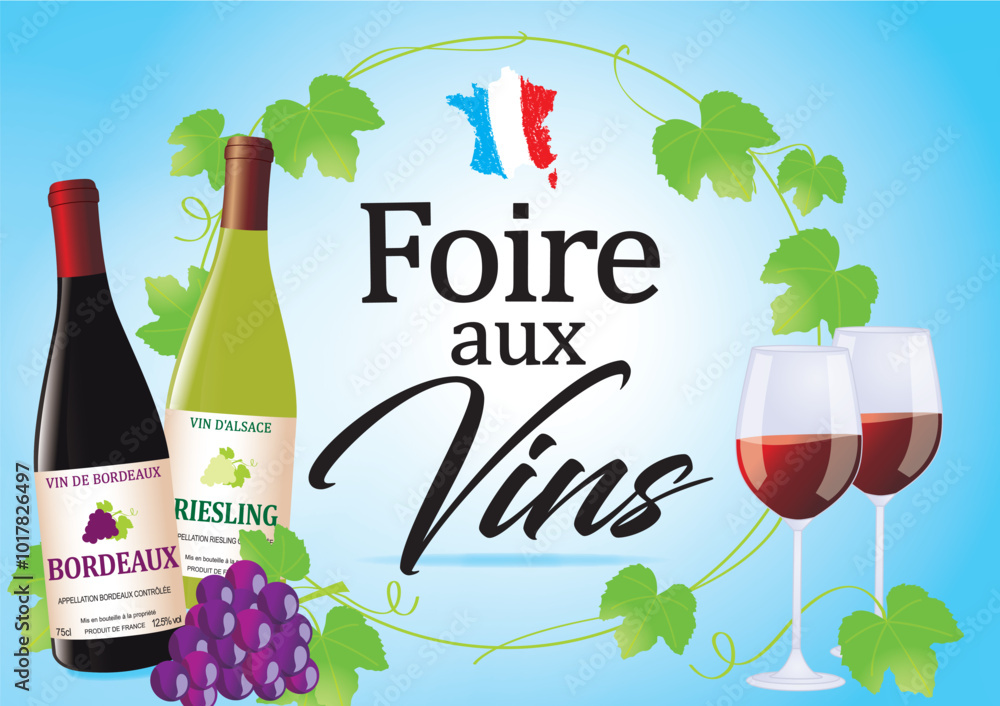 FOIRE AUX VINS - RAISIN ET FEUILLES DE VIGNE 1