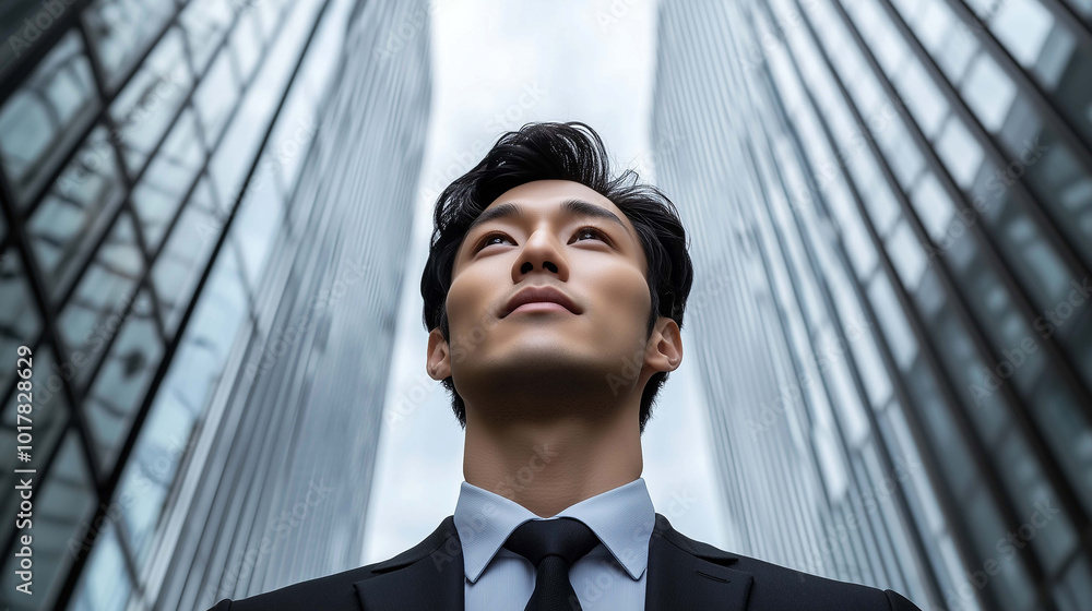 Driven and Focused Young Asian Businessman Committed to Achieving His Goals Driven and Focused Young Asian Businessman Committed to Achieving His Goals