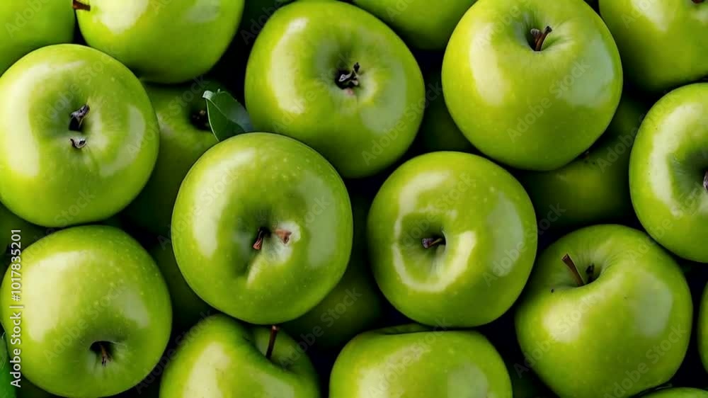 Green apples for texture and background. Green apple is a crunchy, juicy fruit with a tart flavor, often used in baking, salads, or eaten raw for snacking. Green apples for texture and background. Green apple is a crunchy, juicy fruit with a tart flavor, often used in baking, salads, or eaten raw for snacking.