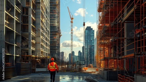 The Construction Worker at Site photo