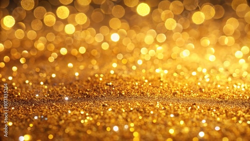 Abstract background made of gold sand, perfect for Christmas