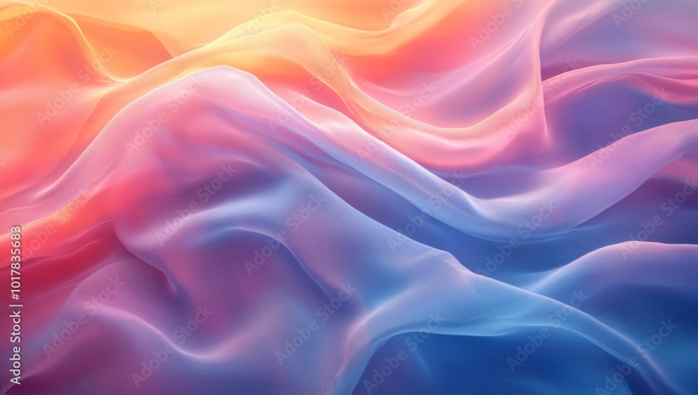 Abstract Colorful Silk Fabric Abstract Colorful Silk Fabric