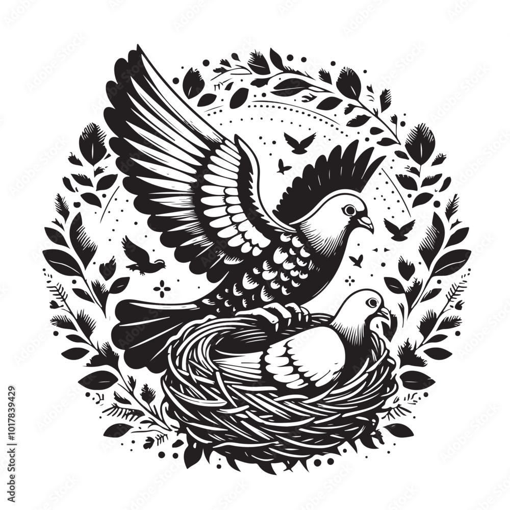 Obraz premium Pigeon Vector