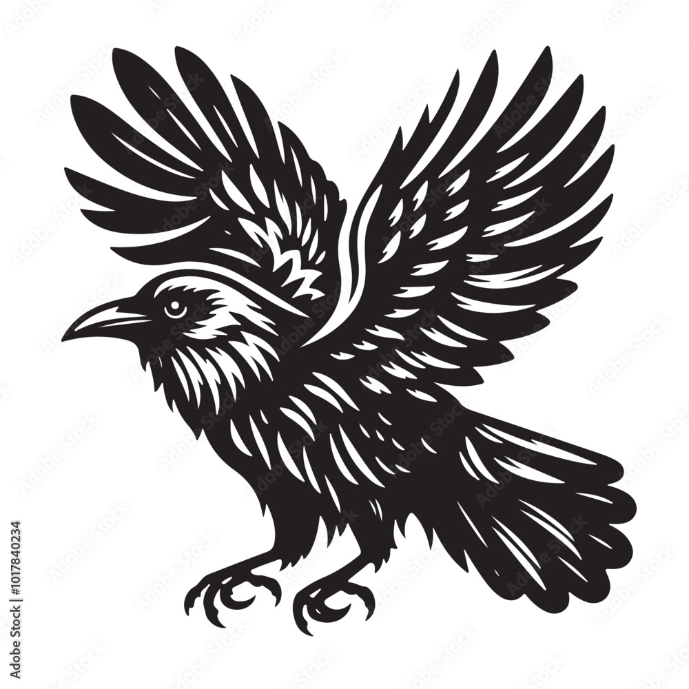 Obraz premium Crow Vector