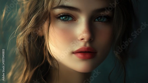 Wallpaper Mural Beautiful woman portrait Frequently used for portrait photography focusing on women elegance and beauty. Torontodigital.ca