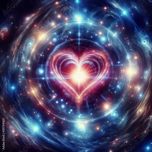 Galaxy's Heart Beating stars a universal life force ;