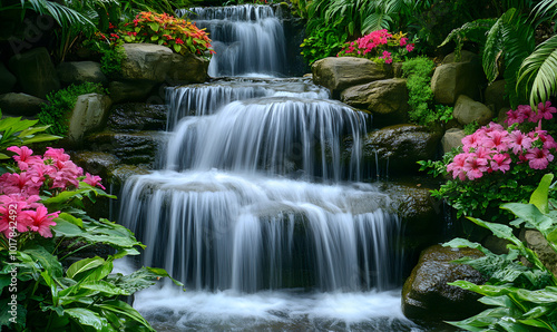 Dreamlike Landscapes and Mystical Gardens with Vibrant Flowers and Glowing Nature