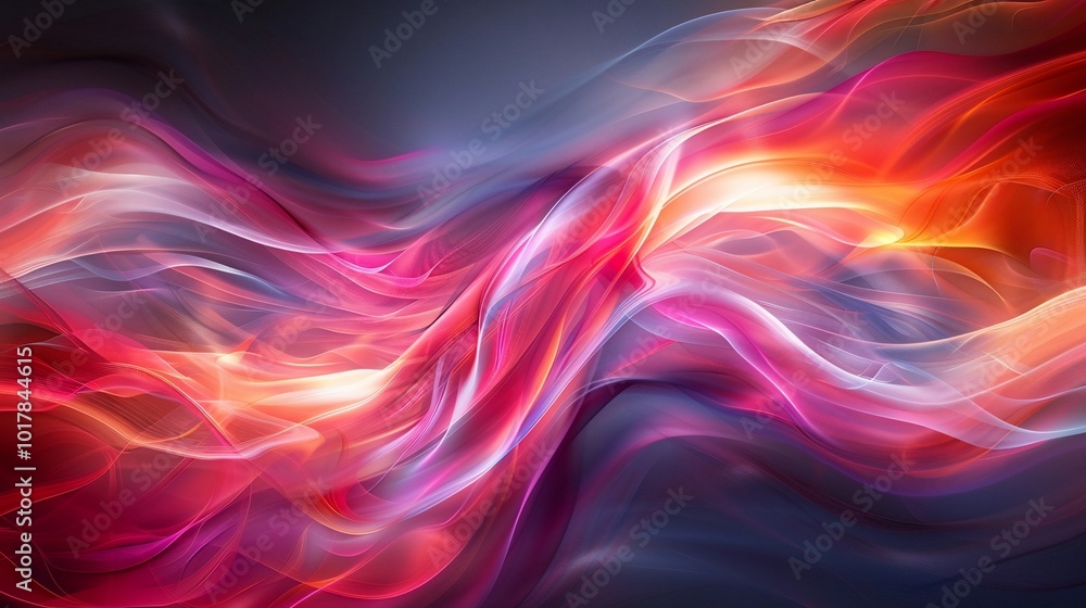 Abstract Background with Swirling Red and Blue Light Waves Abstract Background with Swirling Red and Blue Light Waves