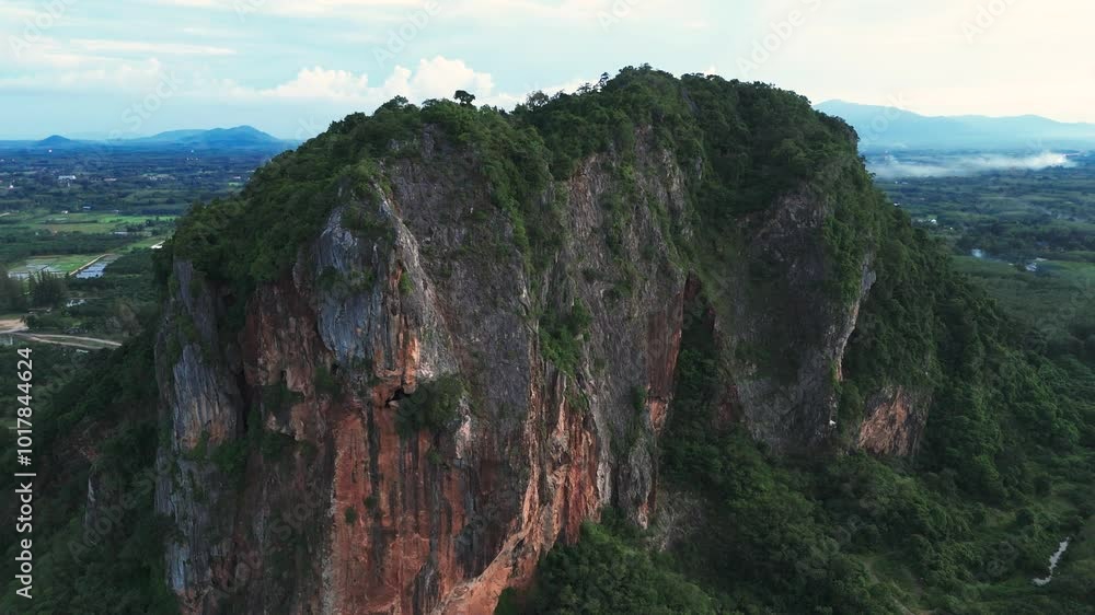 Drone view of Khao Khuha Mountain in south Thailand Drone view of Khao Khuha Mountain in south Thailand