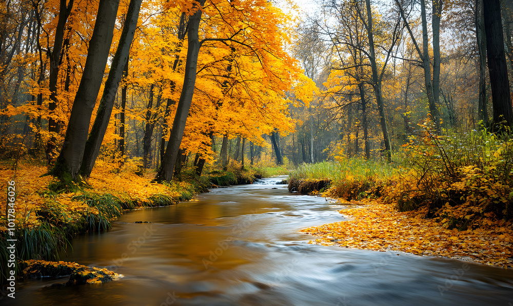 Fototapeta premium Dreamlike Landscapes and Mystical Gardens with Vibrant Flowers and Glowing Nature