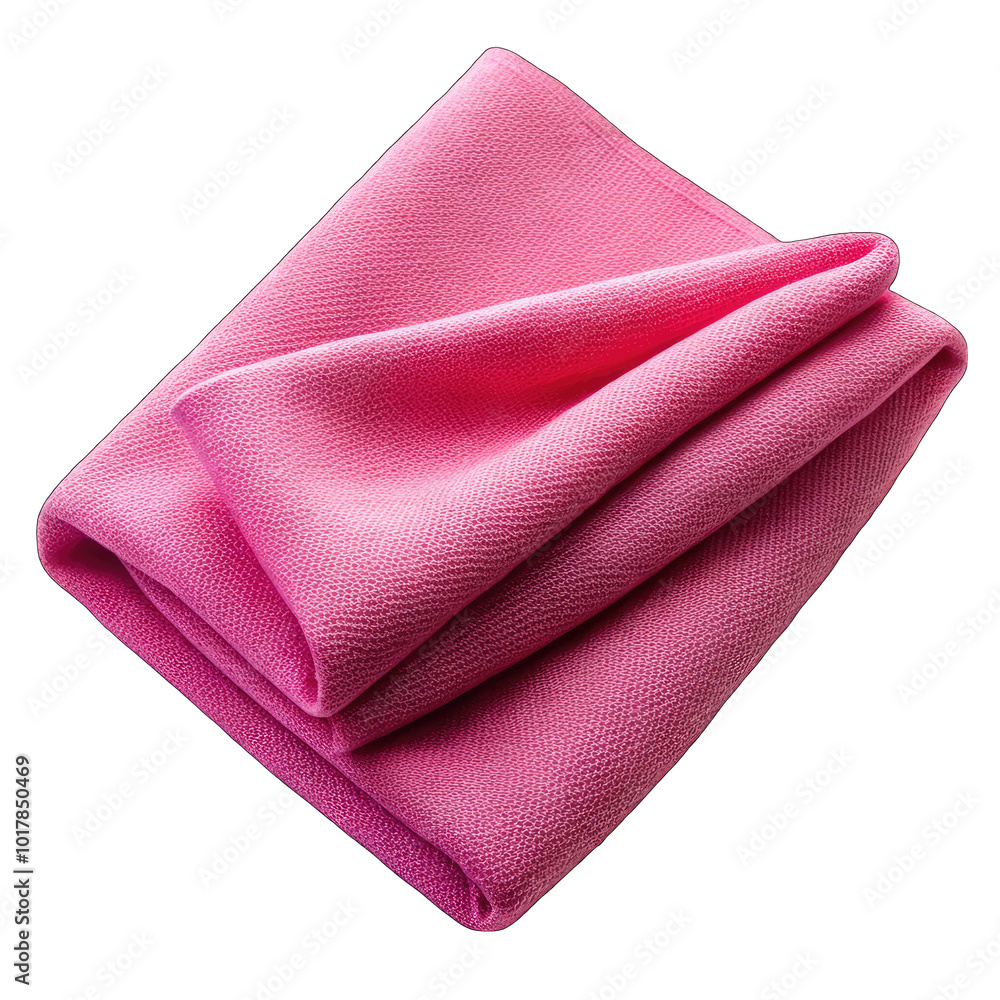 pink napkins isolated on white pink napkins isolated on white