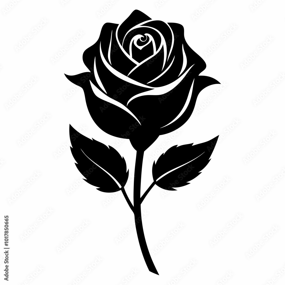 black rose vector illustration black rose vector illustration