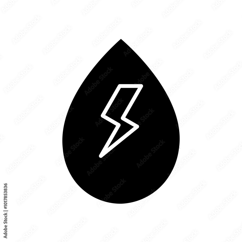 energy glyph icon energy glyph icon