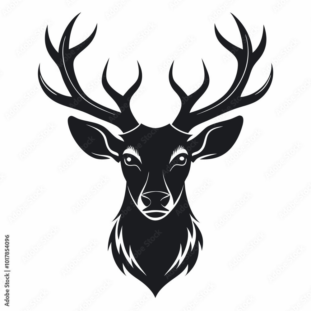 deer head silhouette deer head silhouette