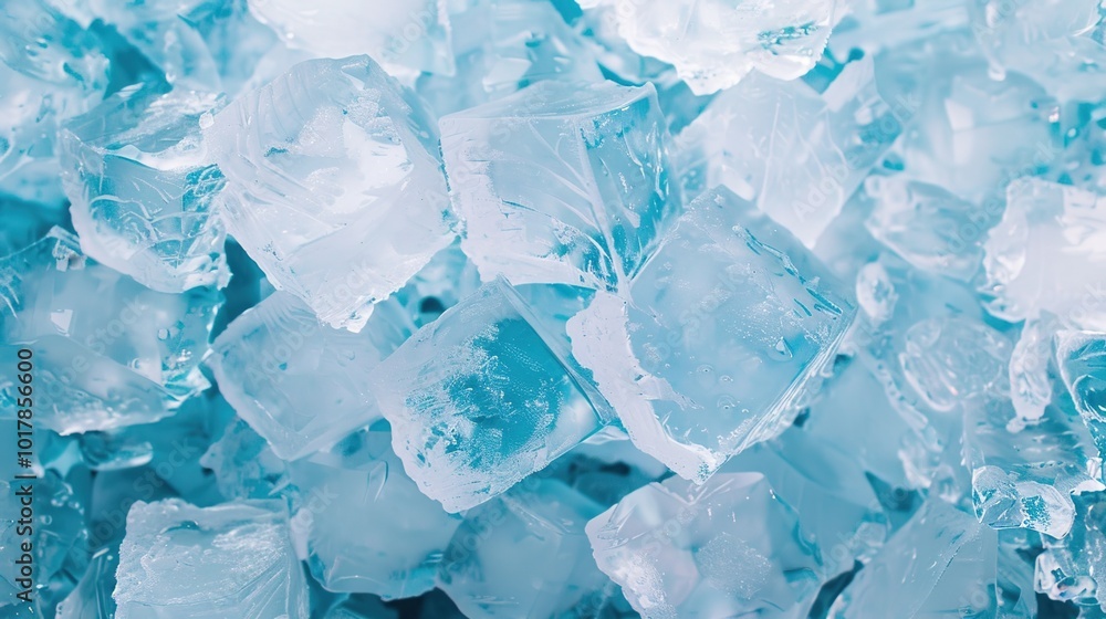 Blue ice texture background with geometric shapes Blue ice texture background with geometric shapes