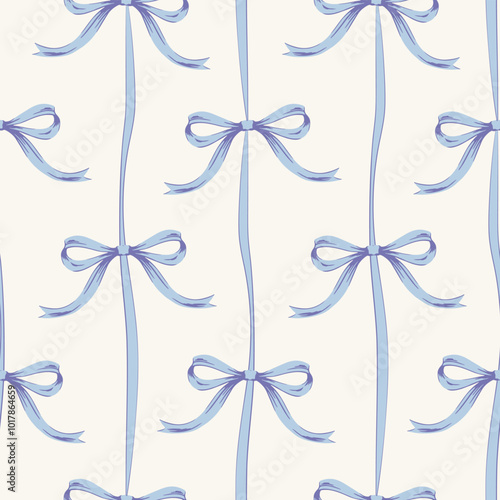 Vector coquette flowers pattern.Colorful seamless grandmillennial pattern. Perfect for greetings, invitations, manufacture wrapping paper, textile and web design. Vector preppy pattern.