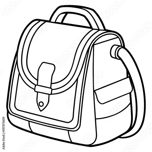 illustration of a bag with a backpack