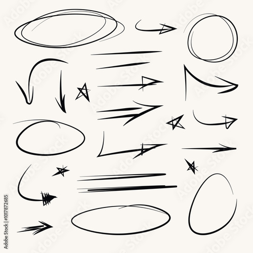 geometric shapes scetch, drawing, hand-drawing, doodle