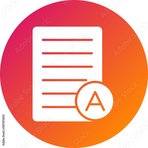 Grades Vector Icon Design