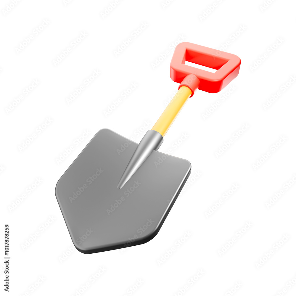 a 3D icon render shovel farm a 3D icon render shovel farm